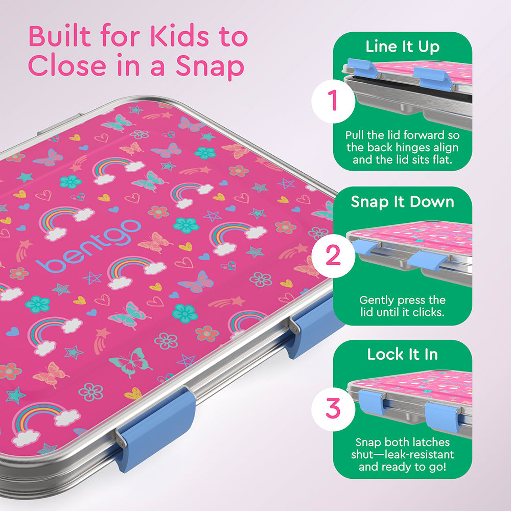 Bentgo Kids Stainless Steel Prints Lunch Box